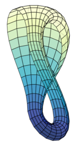 Klein bottle cut in half