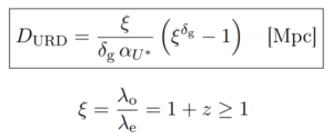 URD distance formula