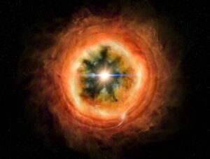 collapsing gas cloud