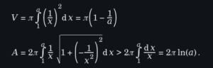 Volume and area trumpet